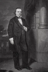 Porträt von Stephen Arnold Douglas (1813-61)